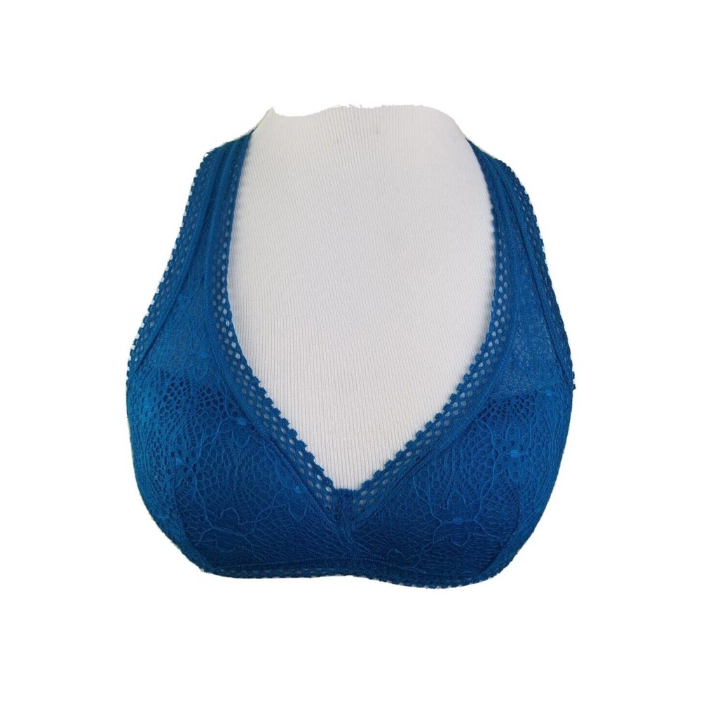 Victoria's‎ Secret Bralette xs Lace Teal Racerback Bra padded